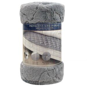 Brentwood Originals Waterproof Quilted Sofa Overlay Gray